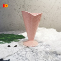 New arrived Wholesale Pink Ice Cream Ceramic Mug With Stand